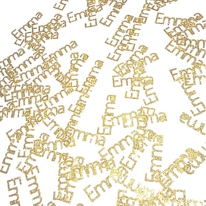 Personalized Name Glitter Confetti