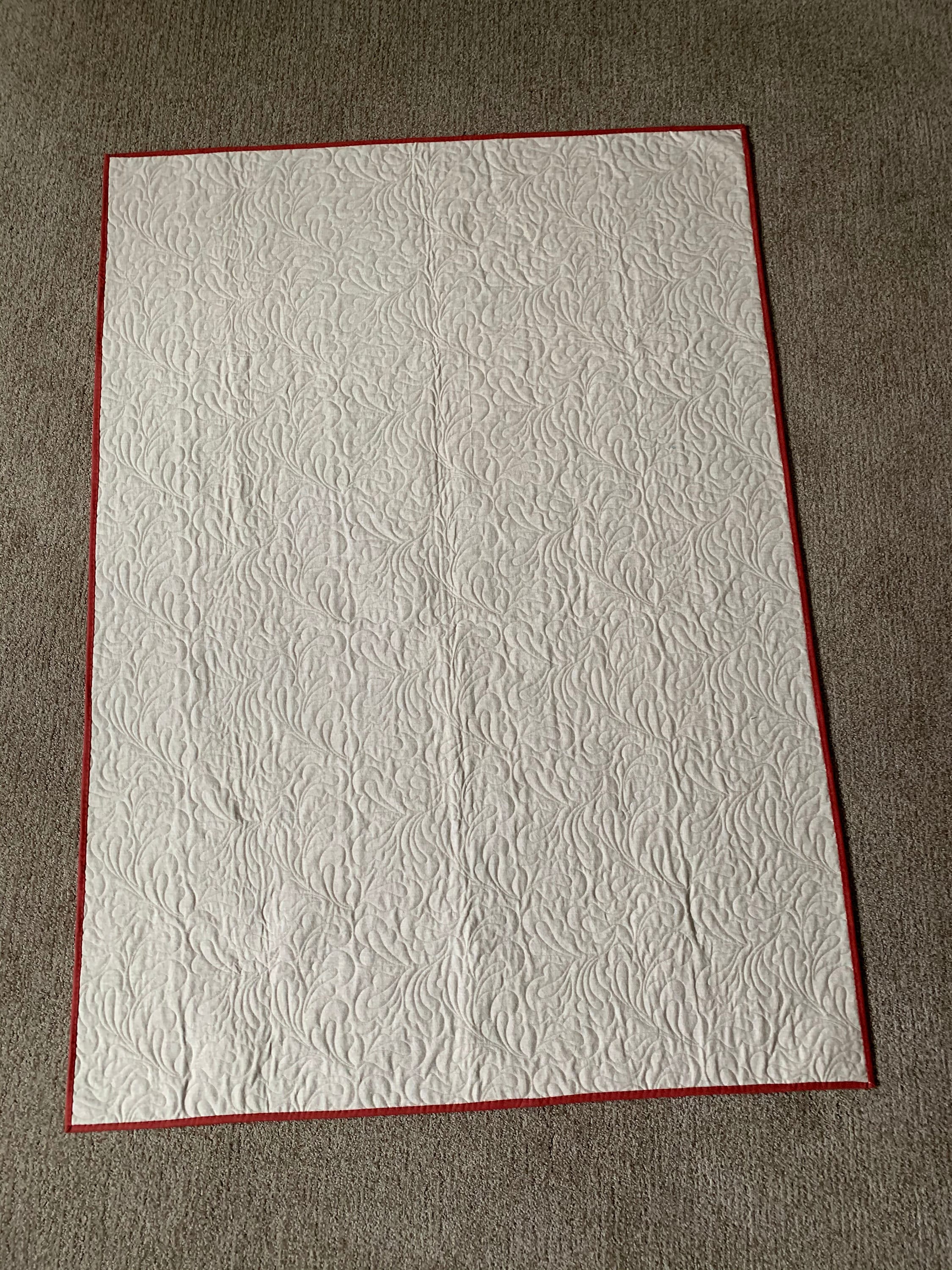Green, Rust & Peach Modern Quilt - Etsy