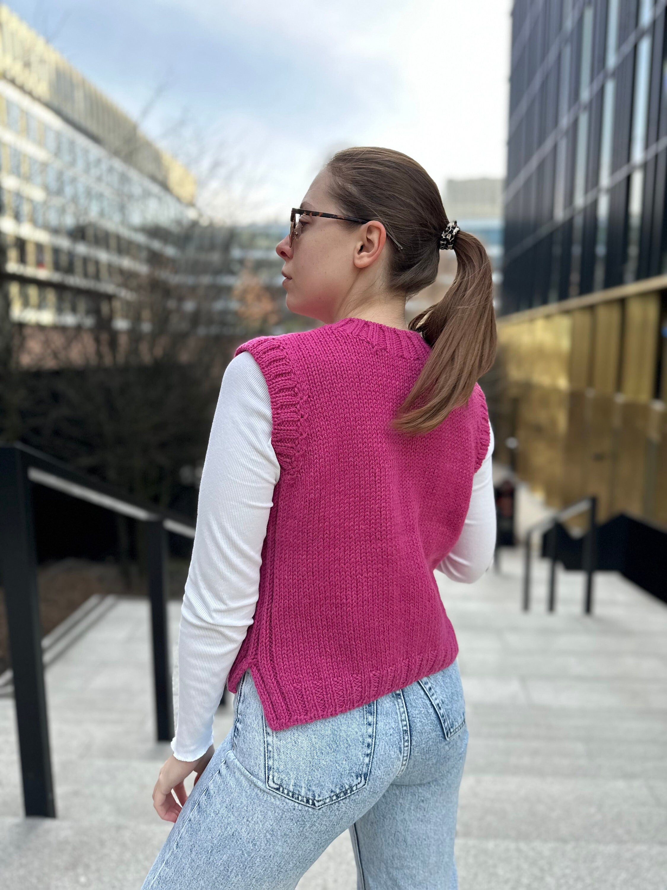 ベスト・ジレ IONSEOUL Mohair Sunset Knit Vest HJ750 Knit Vest – KUOSE.com