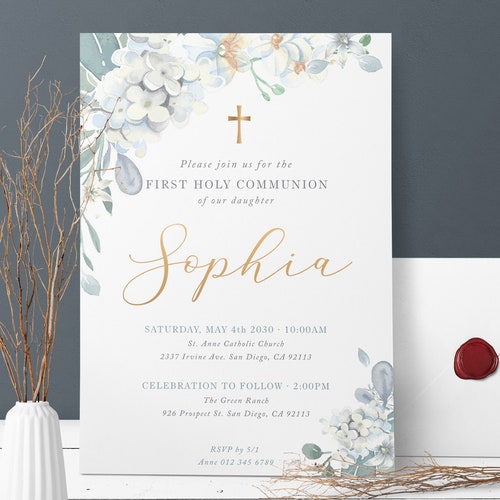 Invitacion Primera Comuni u00f3n Ni u00f1o First Communion Invitation 