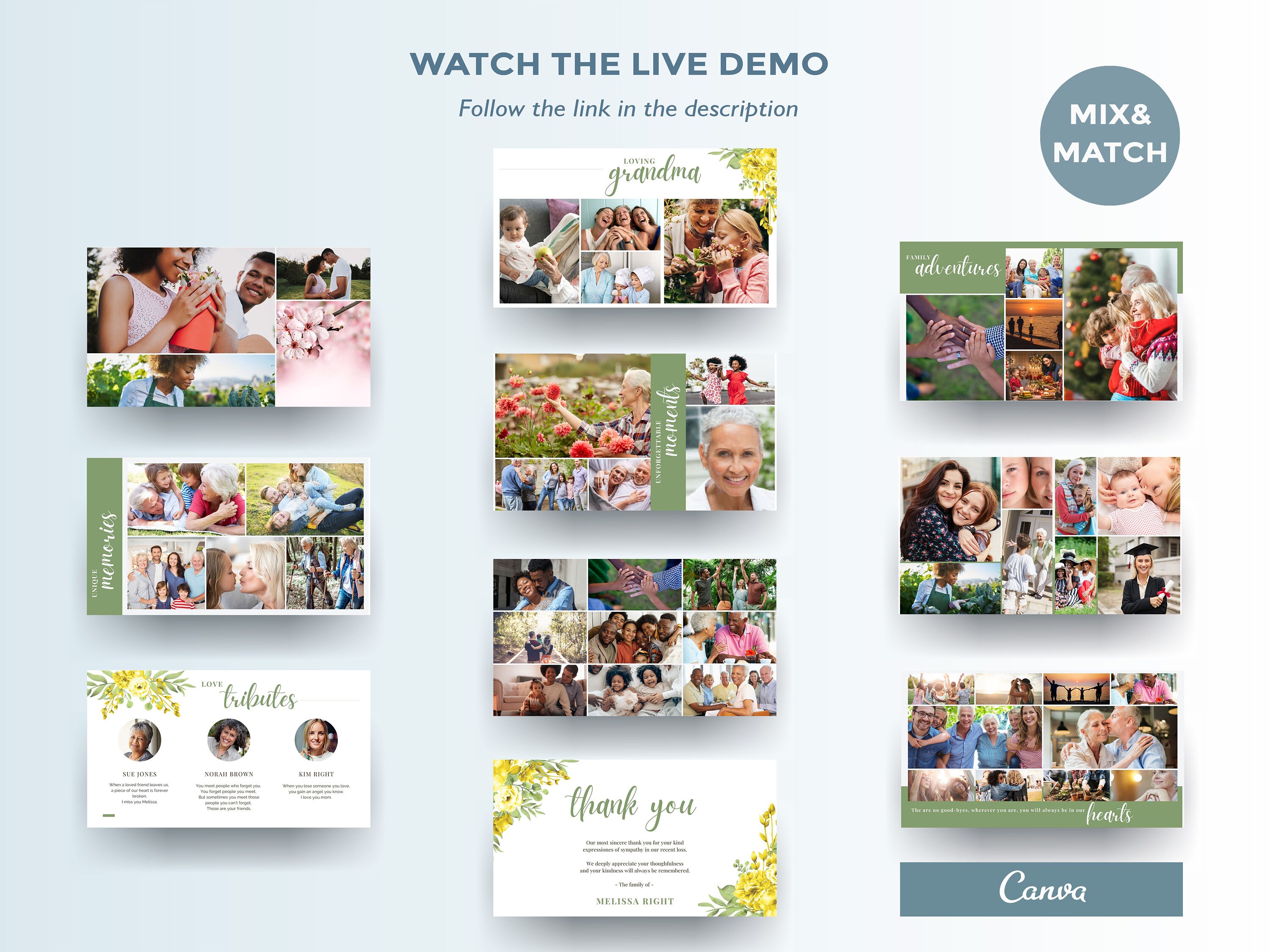 Celebration of Life Slideshow Template Memorial Video With Etsy Celebration of Life Slideshow Template Memorial Video With Etsy