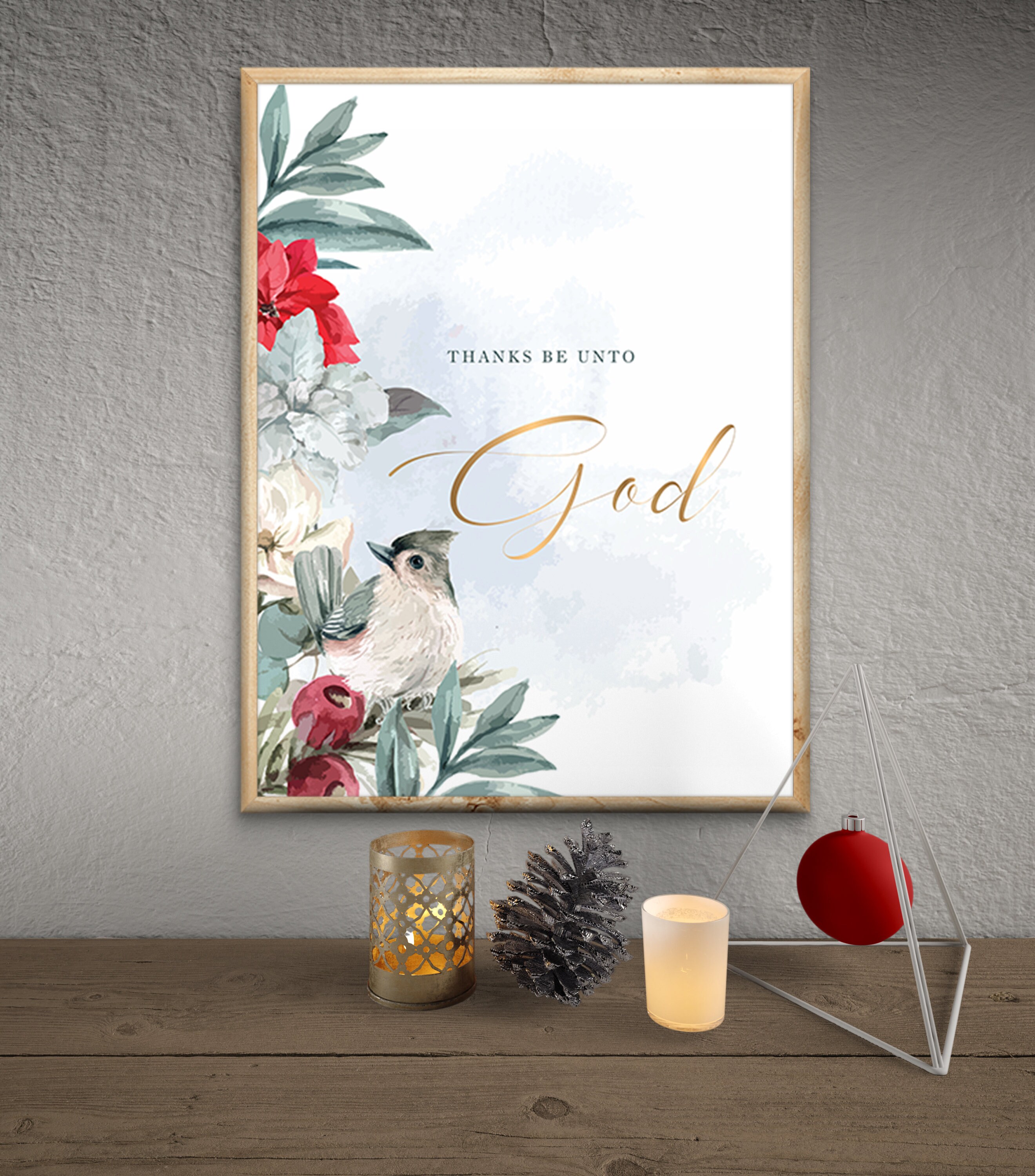 Christmas Scripture Wall Art Set of 2 Christian Christmas Etsy