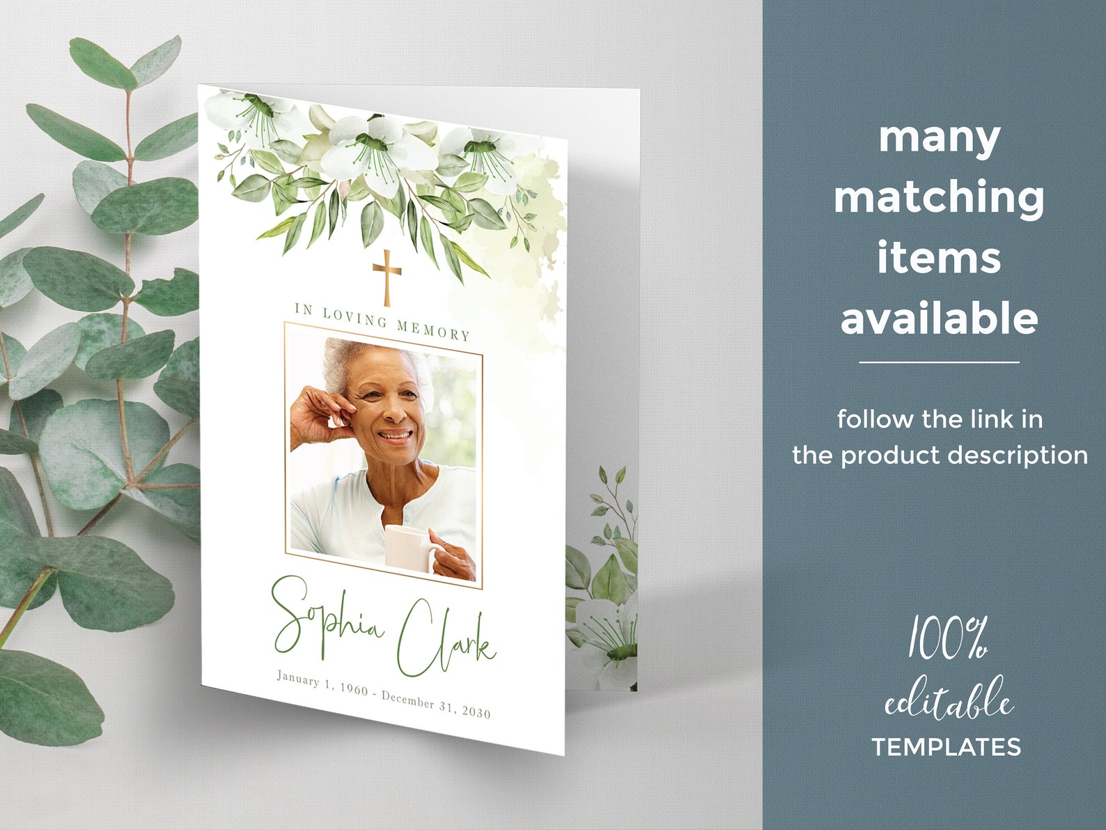 Seed Packet Template for Funeral With White Flowers Memorial - Etsy