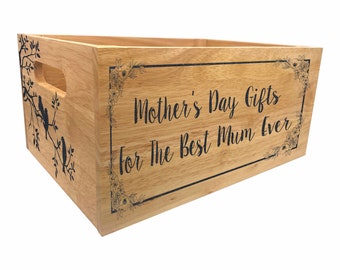 Mothers Day personalised gift box/crate - mum, mummy, grandma, nanny, nana, stepmum