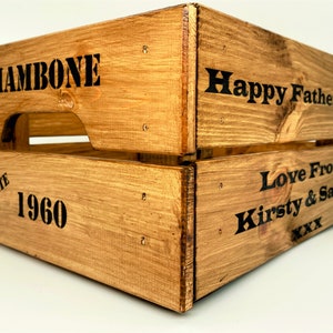 Personalised Wooden Beer Crate image 8