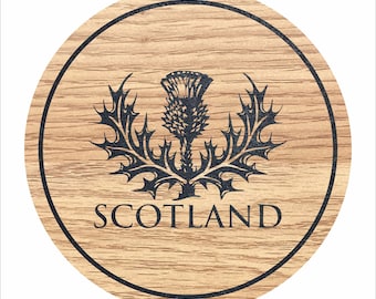 Scottish Thistle coasters gift
