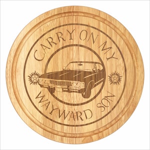 Supernatural inspired Pizza/Bread Kitchen Board