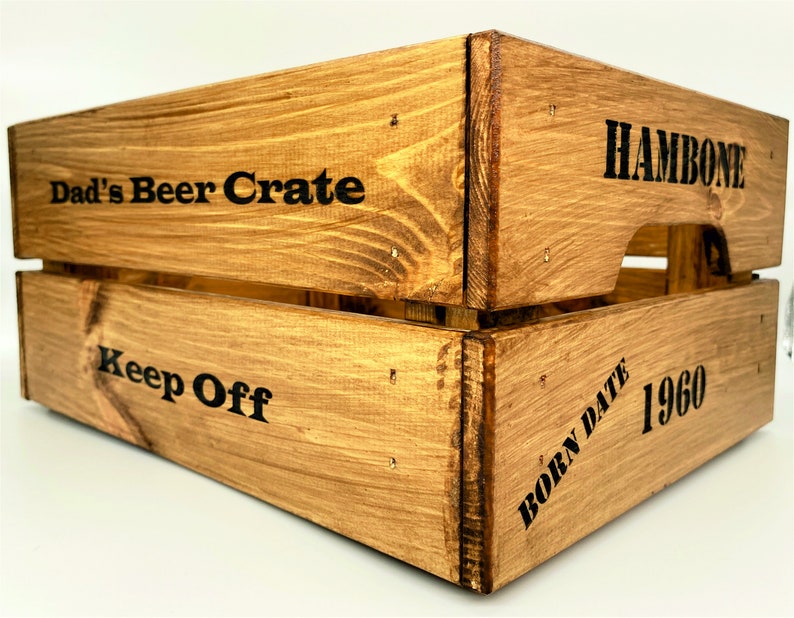 Personalised Wooden Beer Crate image 9