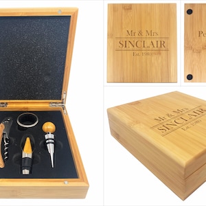 Wine Accessories Personalised Gift Box