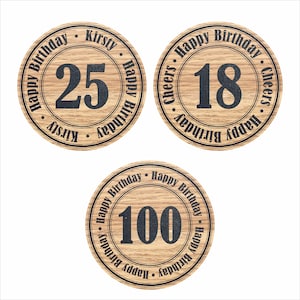Posavasos de cumpleaños personalizados
