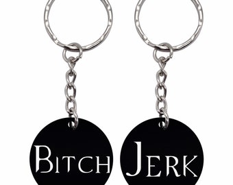 Bitch Jerk Supernatural inspired Keyrings