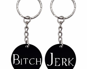 Bitch Jerk Supernatural inspired key rings