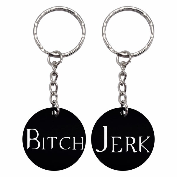 Bitch Jerk Supernatural inspired key rings