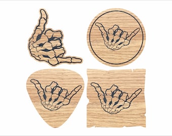 Skeleton Shaka Drinking Coasters