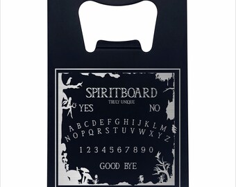 Spirit Fantasy themed ouija board personalised bottle opener