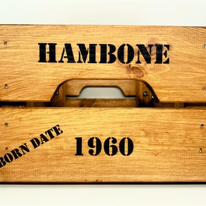 Personalised Wooden Beer Crate image 5