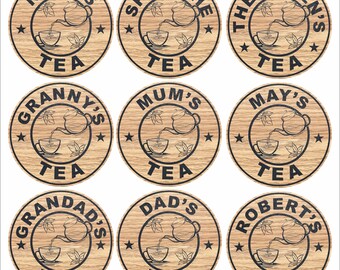 Posavasos de té personalizados