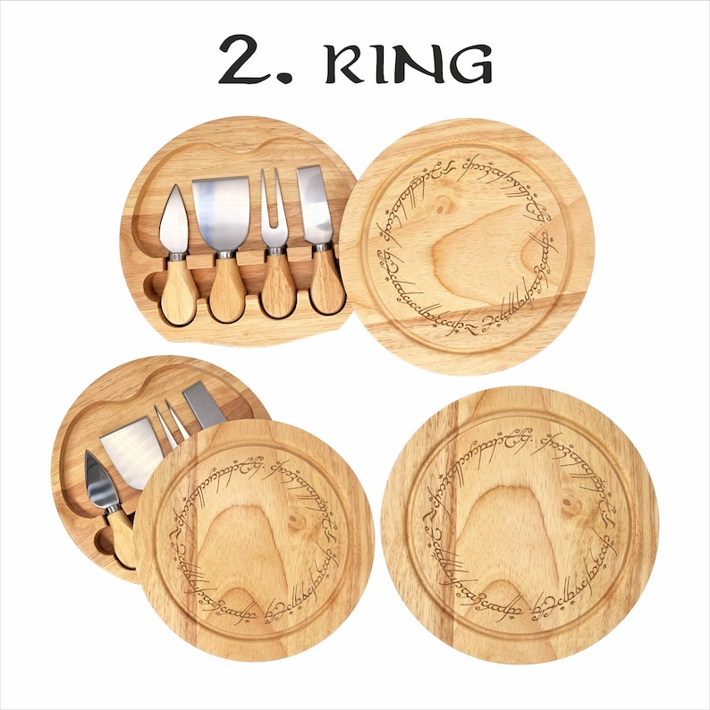 Lord of the Rings Meal inspired Personalised Cheese Board 2. Ring