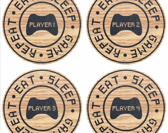 Posavasos con temática de mando de juego