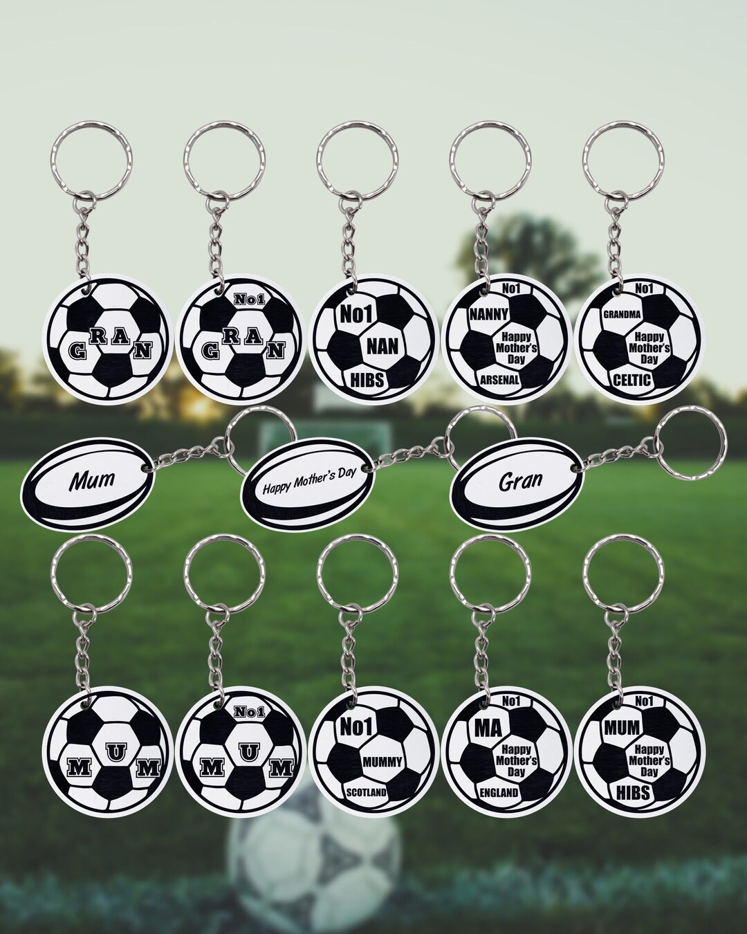 Sports Inspired Keyring - Etsy UK