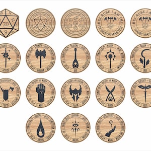 Dungeons and Dragons Coasters choose your class