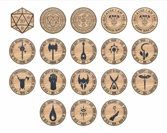 Dungeons and Dragons Coasters choose your class