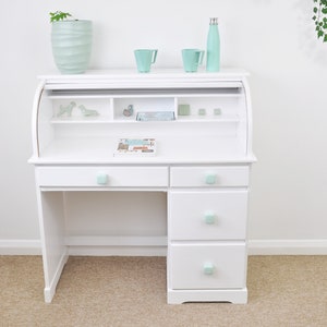 Pastel Mint Cube Ceramic Knobs, Handmade Blue Dresser Drawer Pulls, Kitchen and Bathroom Cabinet Remodel Hardware, New Home Gift image 4