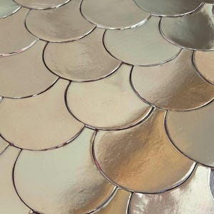 Handmade ceramic mosaic tiles, Light gold Morocco Fish Scale, Unique only 72 pieces available. Price per 72 pieces = 0.80 m2
