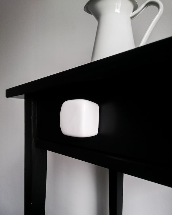 White matt Ceramic Knobs, Handmade Dresser Drawer Pulls, Kitchen and Bathroom Cabinet Remodel Hardware, New Home Gift