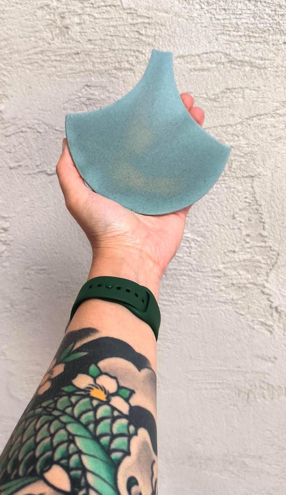 New collection - Mat Ligh Blue Tile. Sample of handmade ceramic mosaic tile. Bathroom and Kitchen tiles. Morocco Fish Scale Ceramic Tile.