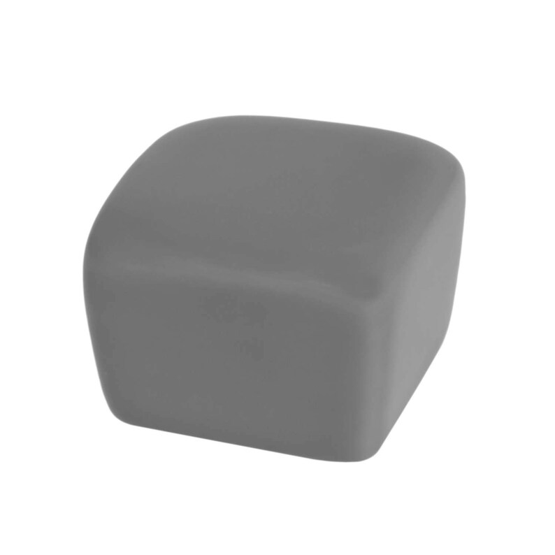 Dark Grey Cube Ceramic Knobs: Handmade Modern Decor image 6