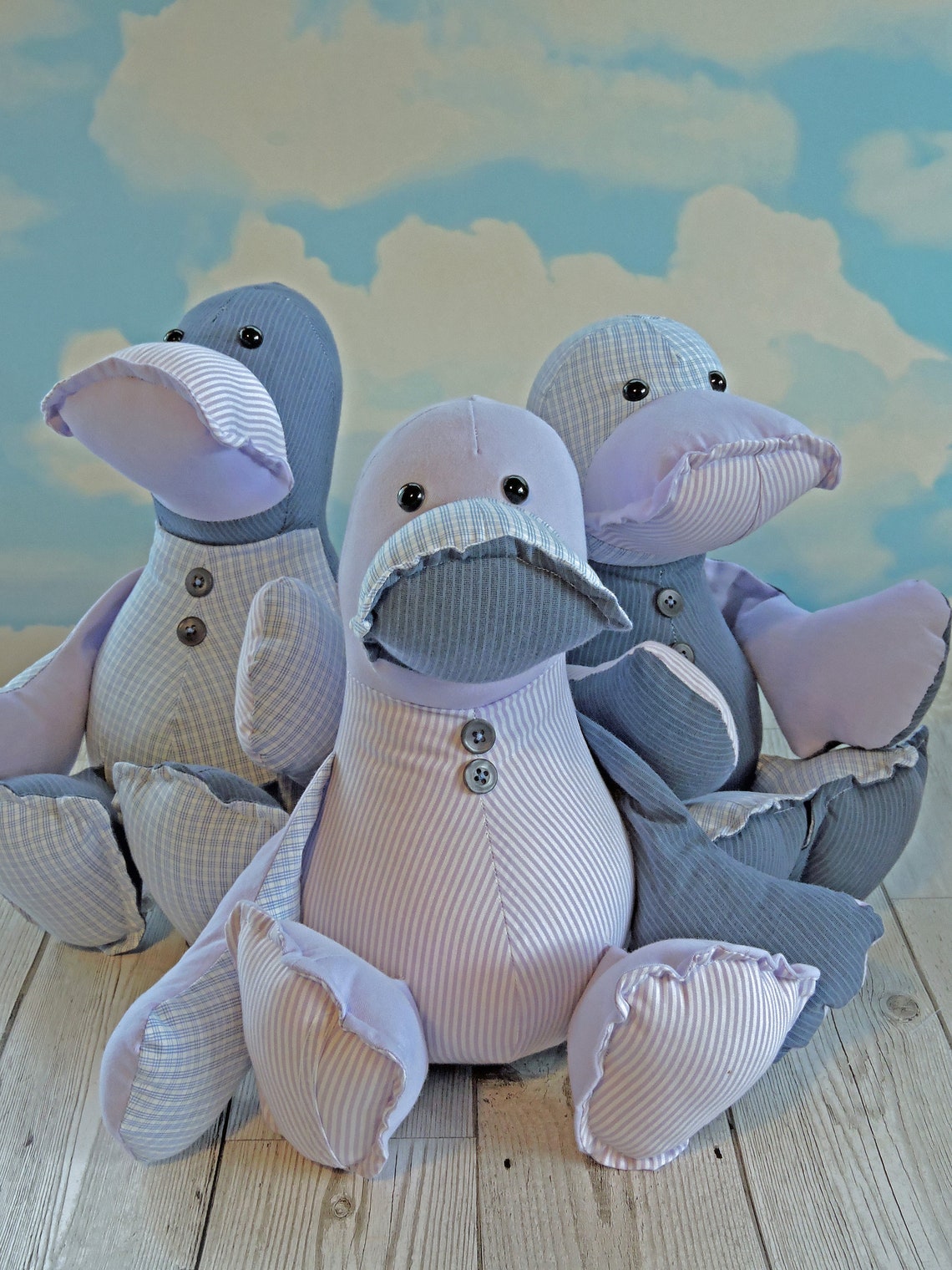 Duck Keepsake Baby Clothes Duck Memory Teddy Memory Duck Etsy