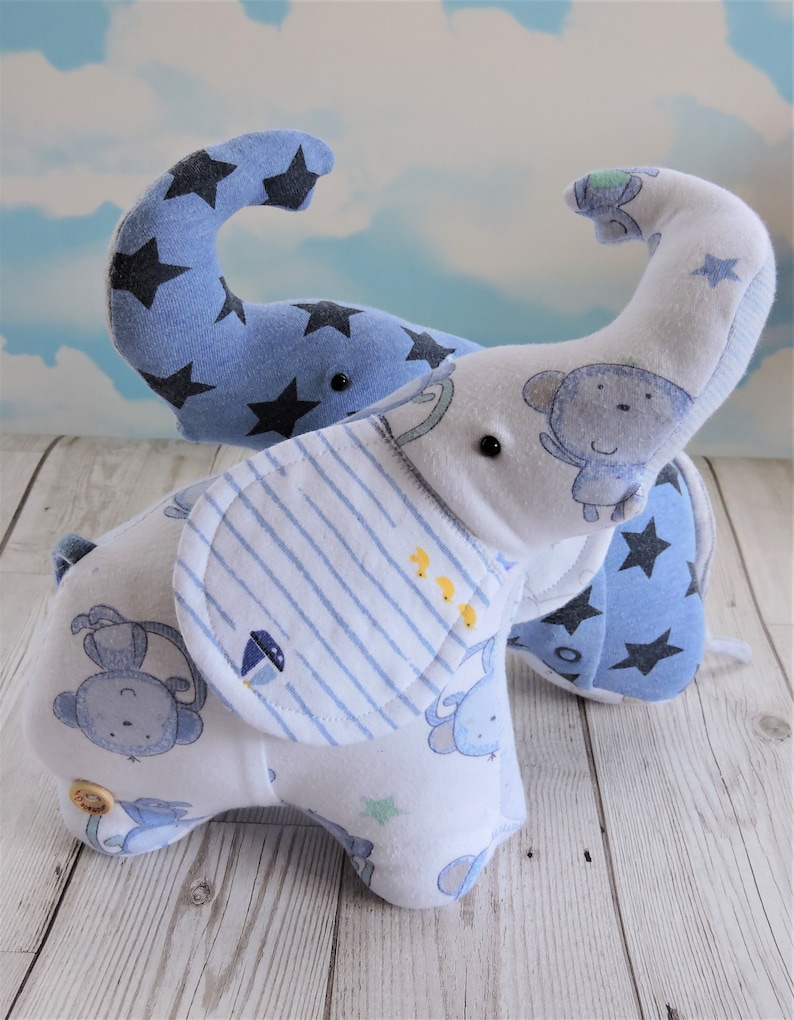 Elephant Keepsake Made From Baby Clothes Keepsake Elephant Etsy