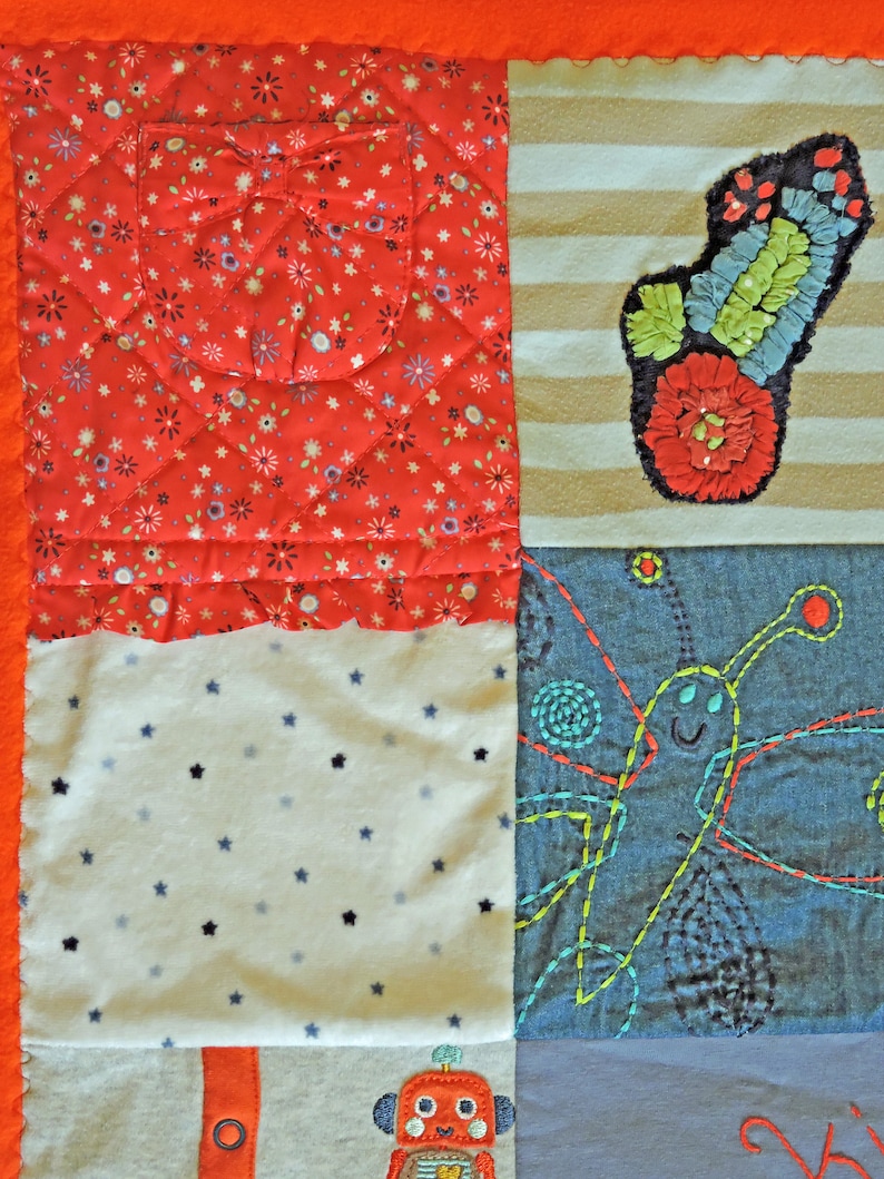 Keepsake Blanket Made From Baby Clothes LARGE Memory Blanket Etsy