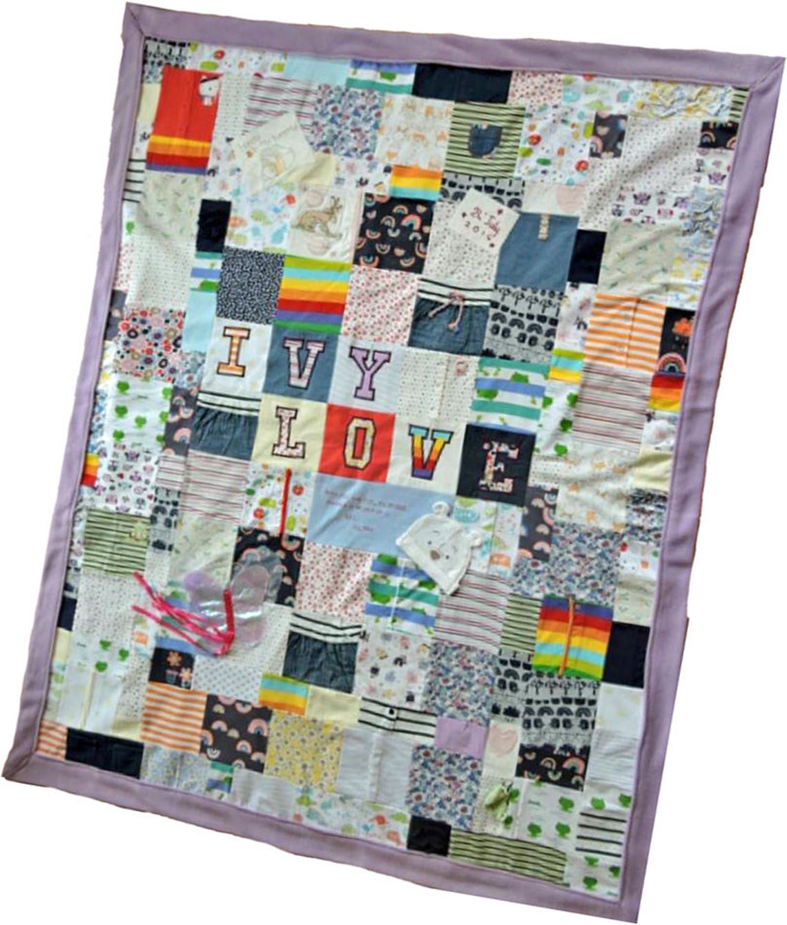 Keepsake Blanket Made From Baby Clothes Single Bed Blanket Etsy UK