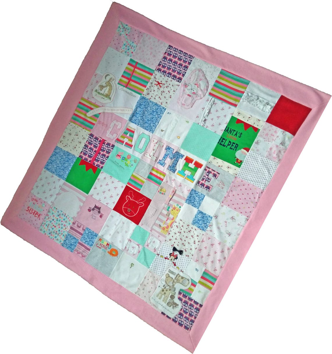 Keepsake Blanket Made From Baby Clothes LARGE Memory Blanket Etsy