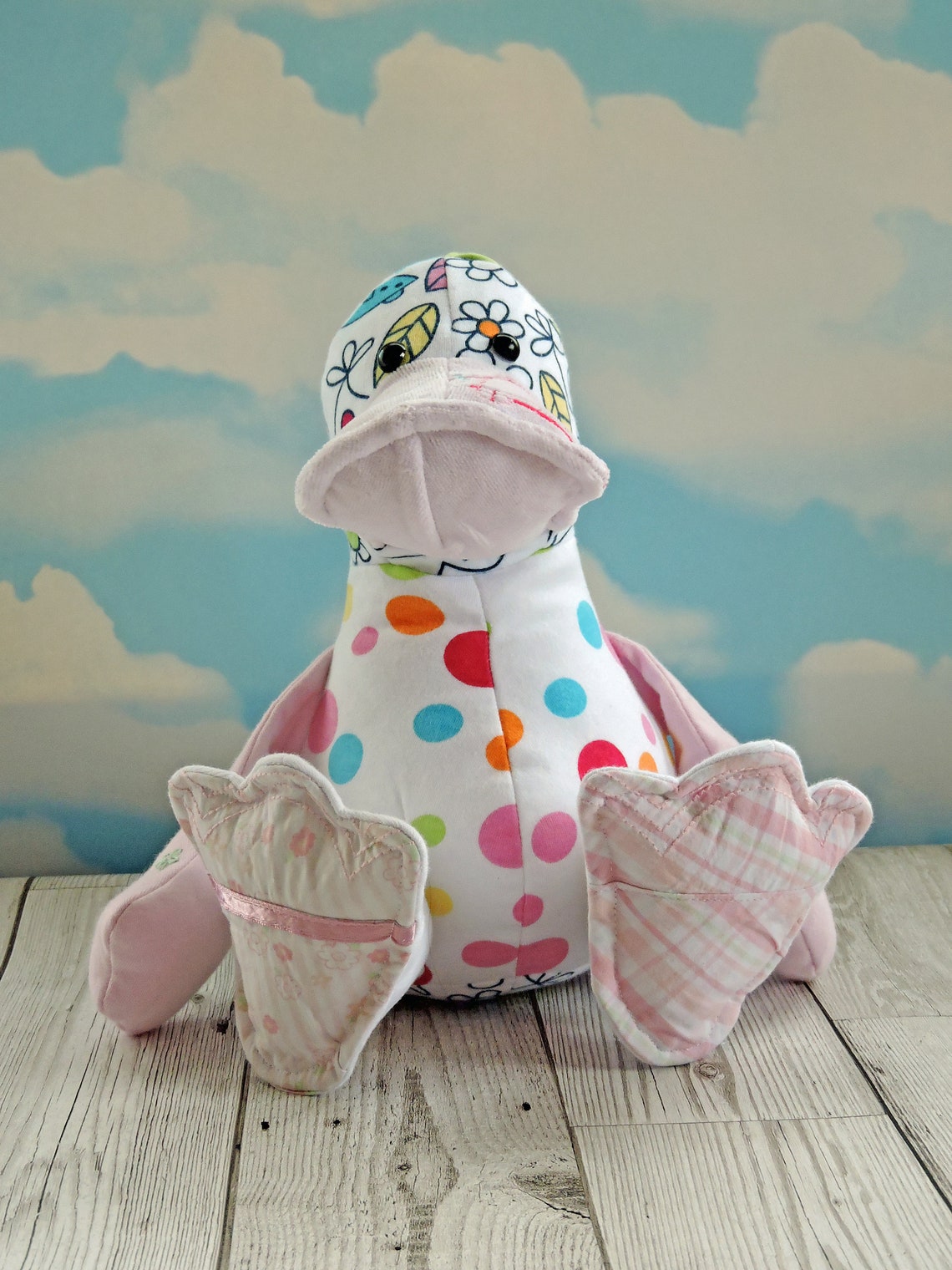 Duck Keepsake Baby Clothes Duck Memory Teddy Memory Duck Etsy