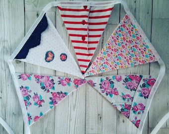 Keepsake bunting made from baby clothes