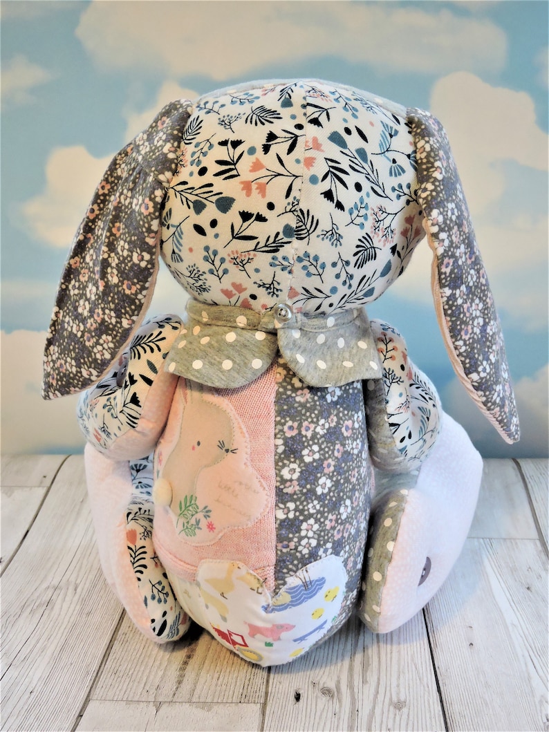 Rabbit keepsake made from baby clothes keepsake rabbit baby Etsy