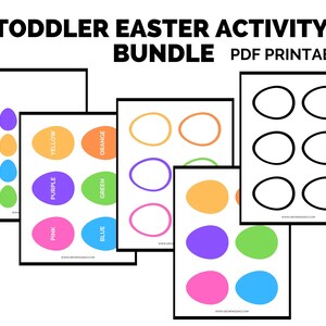 Easter Printable Toddler Preschool Activities Learning Tool, Homeschool ...