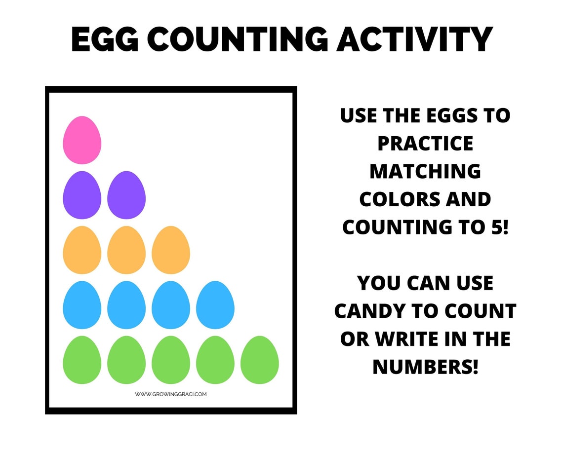 Easter Printable Toddler Preschool Activities Learning Tool, Homeschool ...