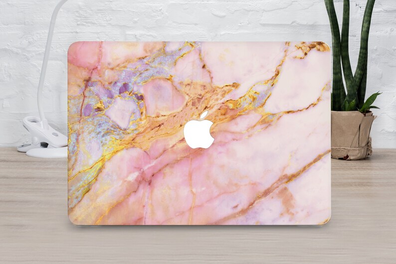 Rose Gold Marble Stone Hard Cover Case For Macbook Pro Retina Air 11 12 13 15