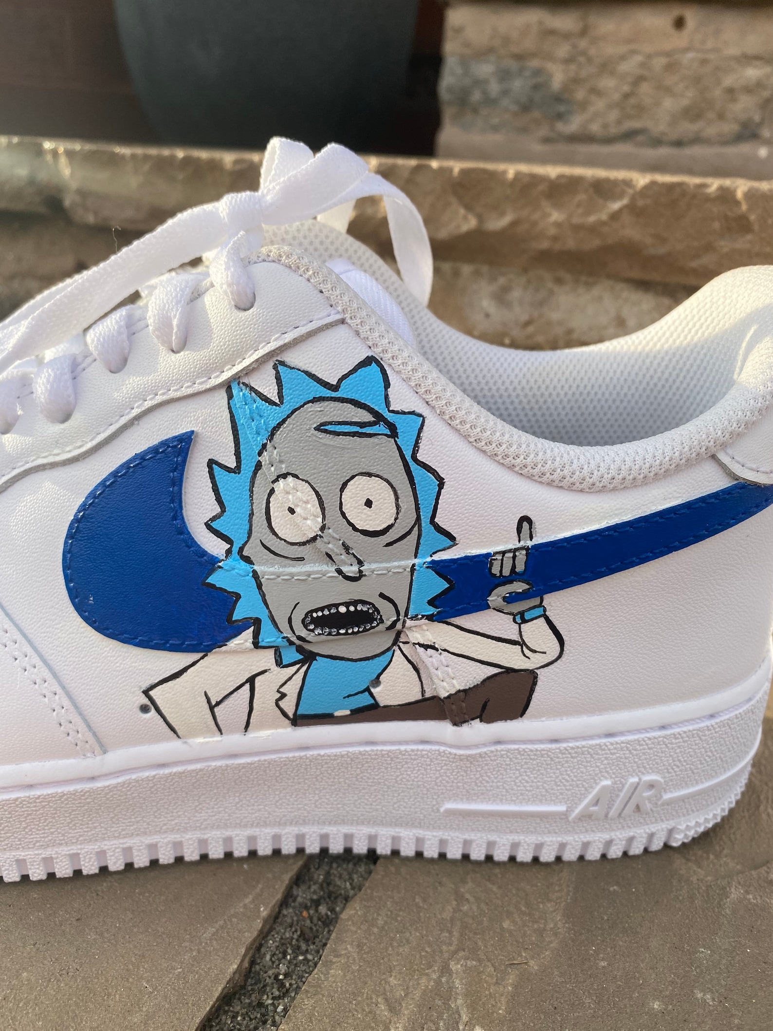 nike air force 1 custom rick and morty