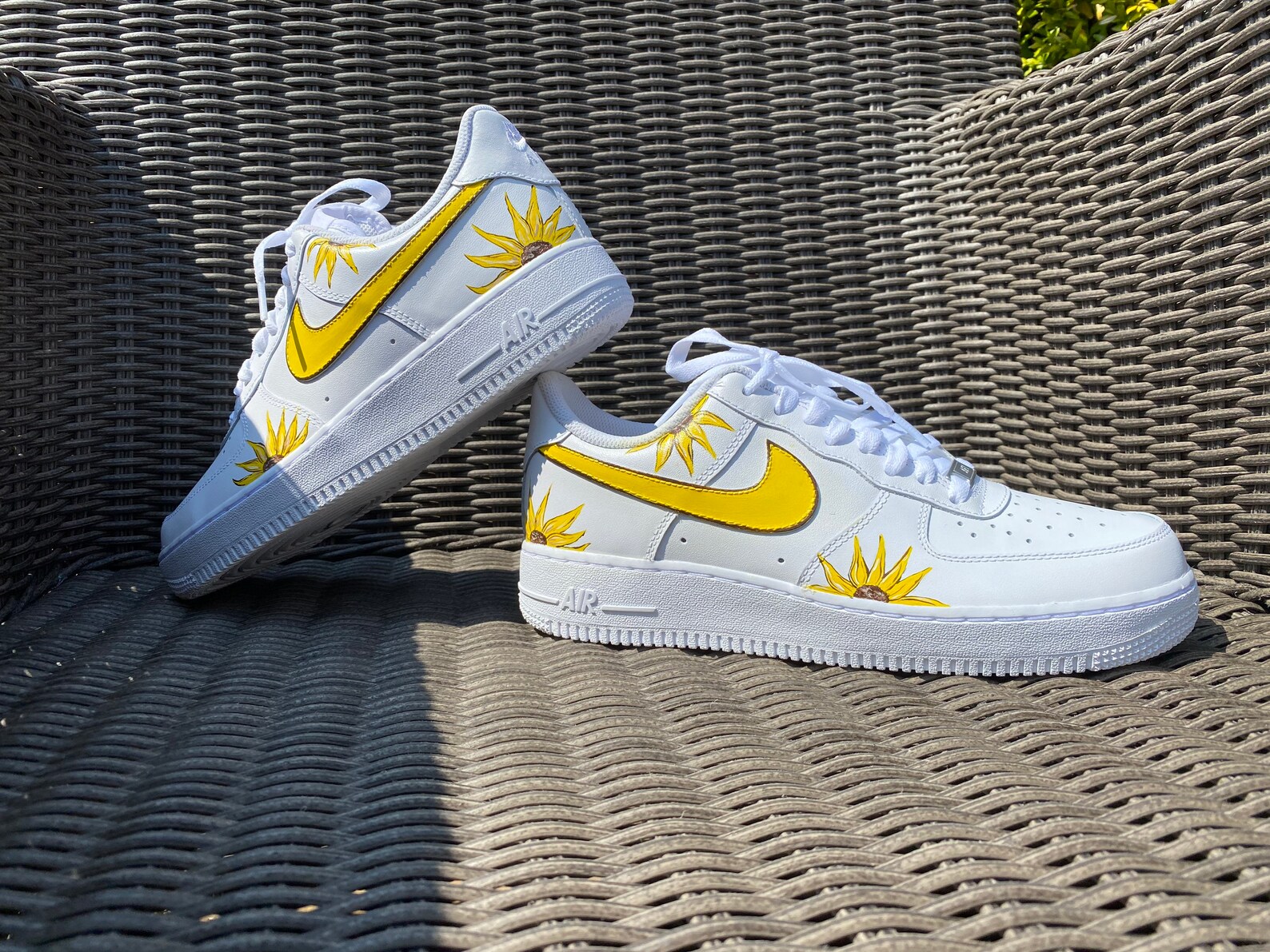 custom sunflower nikes
