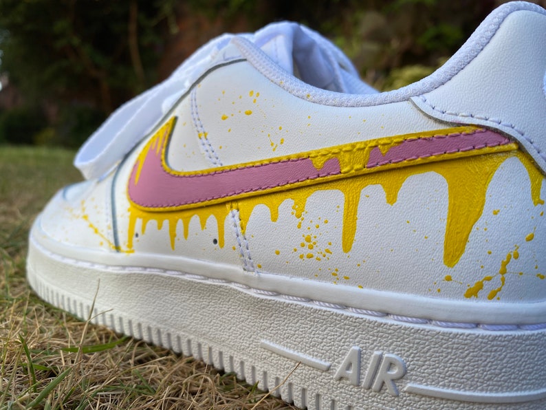 Paint Splatter Custom Nike AirForce1s Custom Nike Trainers Etsy