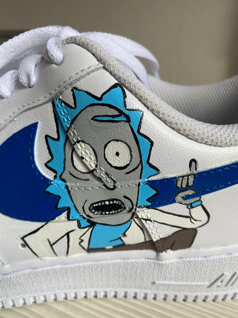 Rick and Morty Custom Nike AirForce 1 Trainers Mens and | Etsy