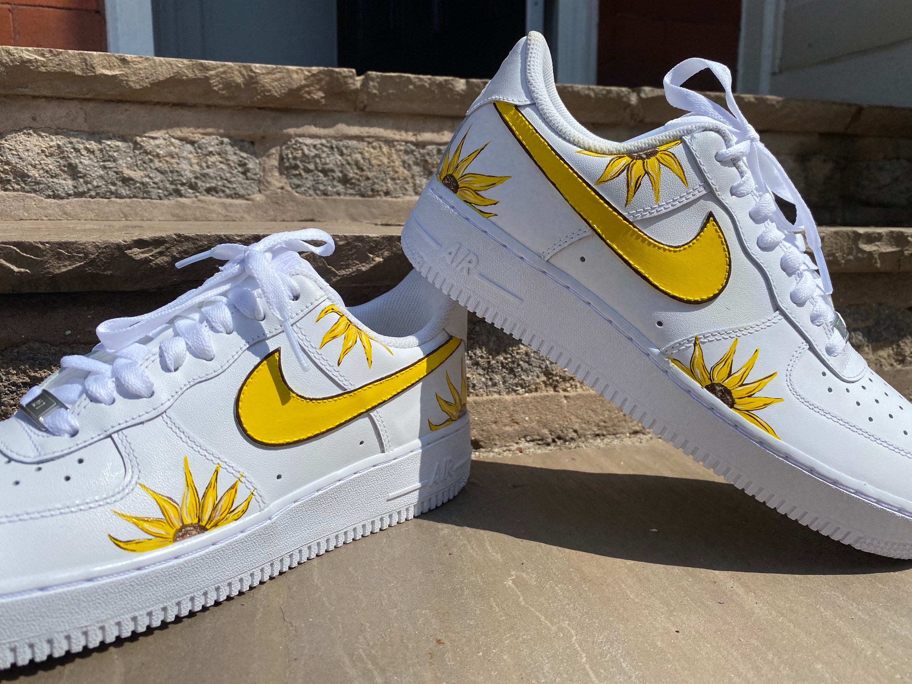 custom sunflower nikes