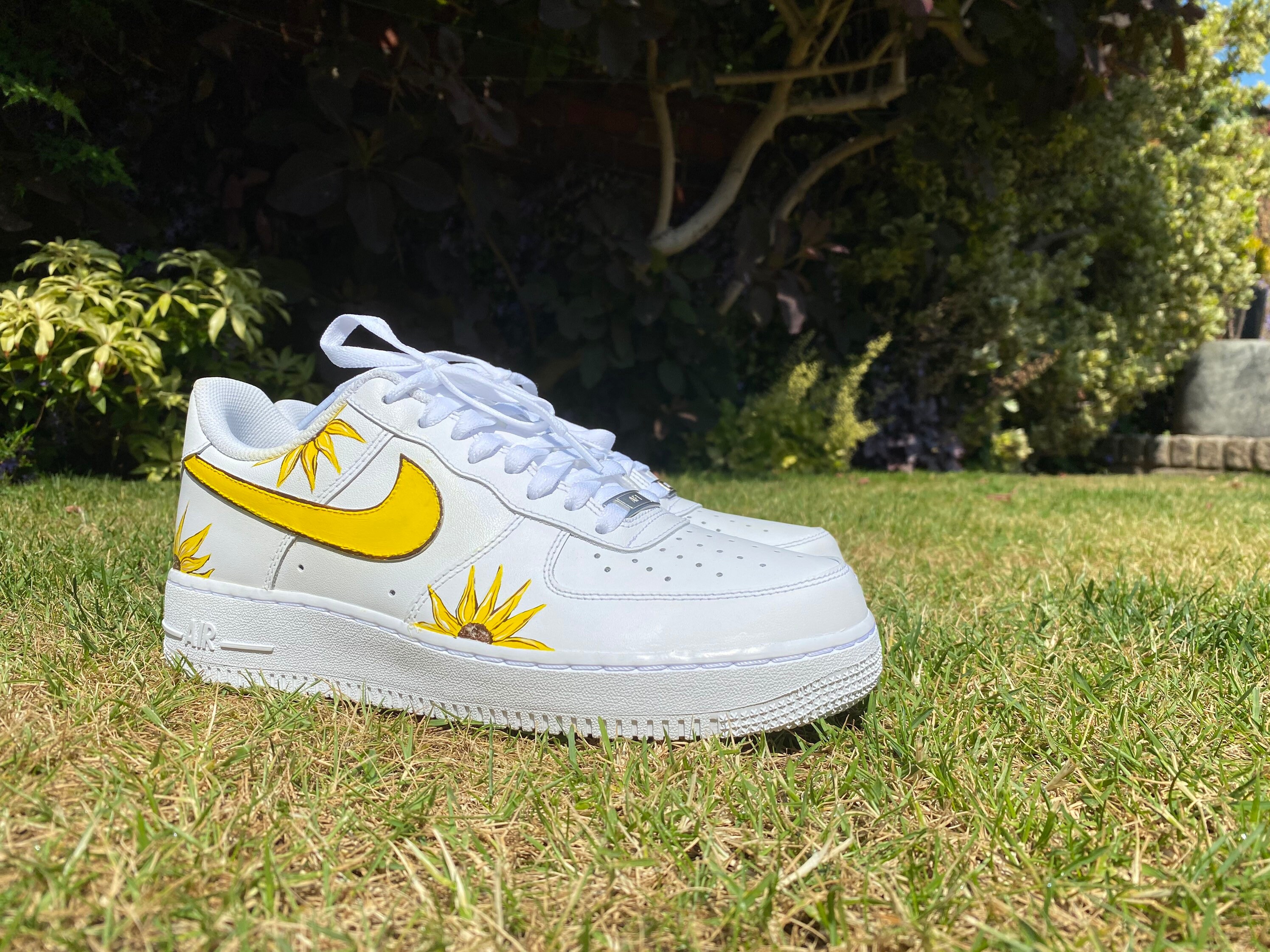 custom sunflower nikes