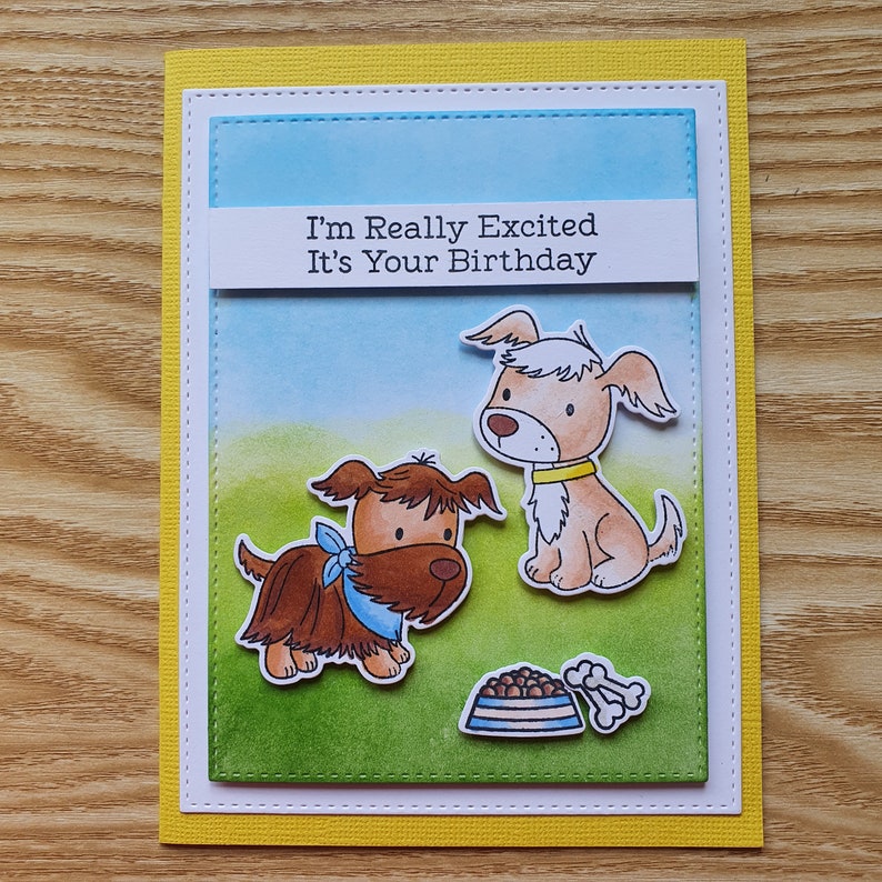 A dogs birthday card