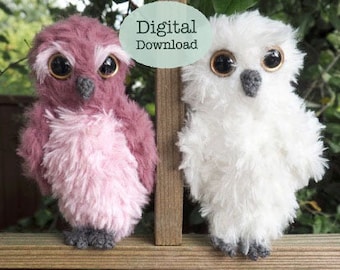 Fwooper and Snowy Owl Crochet Patterns BUNDLE || Amigurumi || DIGITAL DOWNLOAD